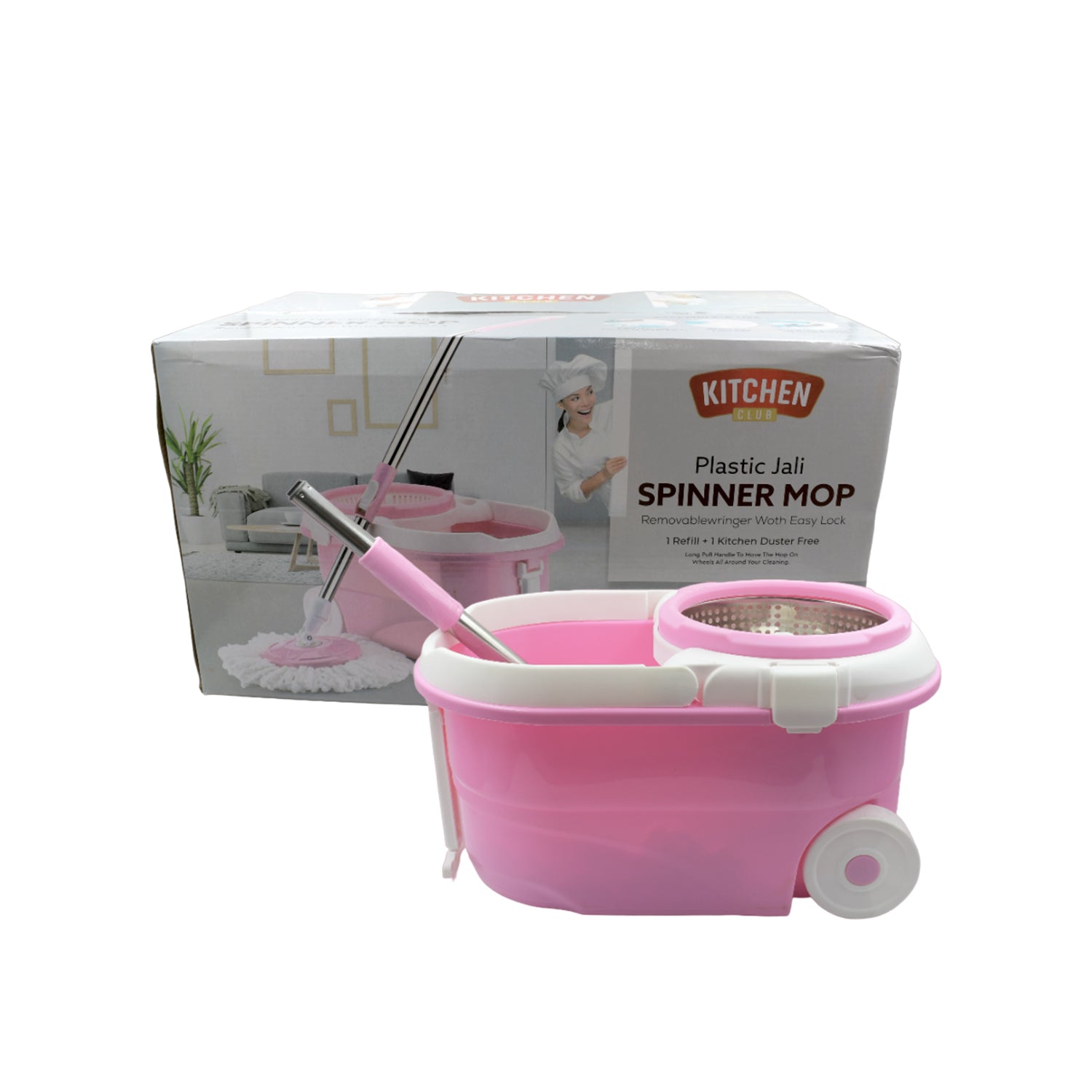 4105 Mop with Bucket For Floor Cleaning With Steel Spin /Mop for Floor Cleaning / Floor Cleaner Mop / Spin Mop / Magic Mop / Mop Stick / Spin Mop Set with Bucket/ Household Office Cleaning Tool Mop 4105 Mop with Bucket For Floor Cleaning With Steel Spin /Mop for Floor Cleaning / Floor Cleaner Mop / Spin Mop / Magic Mop / Mop Stick / Spin Mop Set with Bucket/ Household Office Cleaning Tool Mop